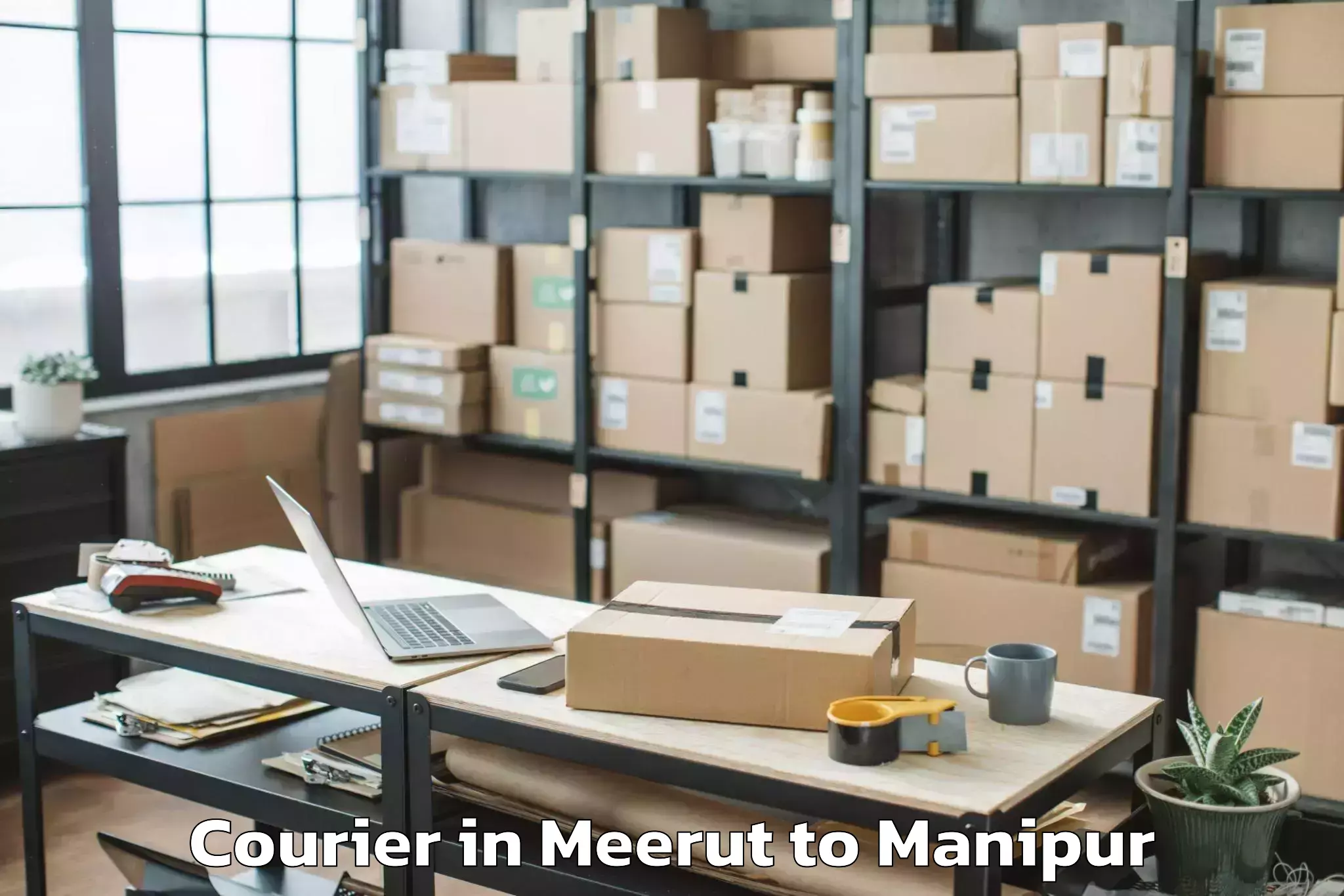 Book Meerut to Yairipok Courier